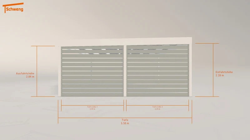 #DE Schweng Flachdachcarport C600 (ID bk7rx5) #MTG