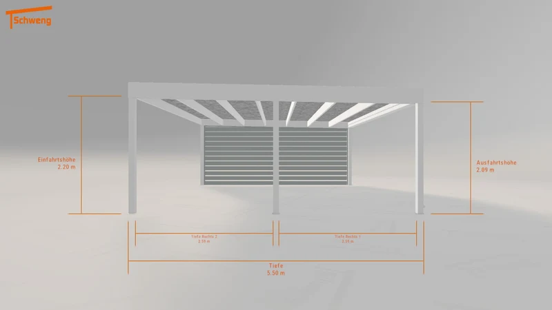 #DE Schweng Flachdachcarport C600 (ID bk7rx5) #MTG