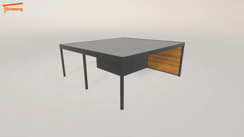 #DE Schweng Flachdachcarport C600+ (ID n5n95r) #MTG