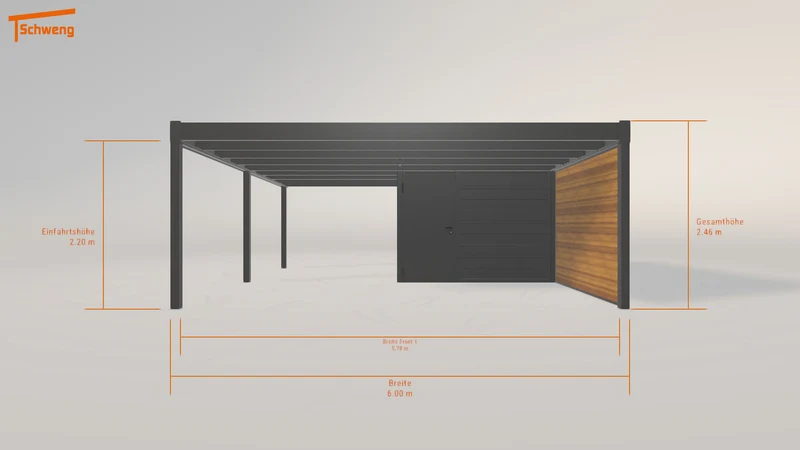 #DE Schweng Flachdachcarport C600+ (ID n5n95r) #MTG