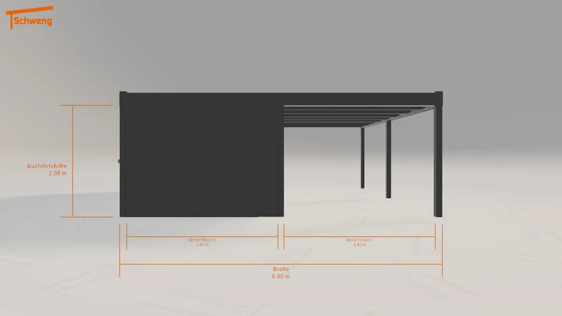 #DE Schweng Flachdachcarport C600+ (ID n5n95r) #MTG