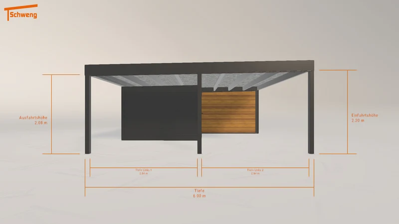 #DE Schweng Flachdachcarport C600+ (ID n5n95r) #MTG
