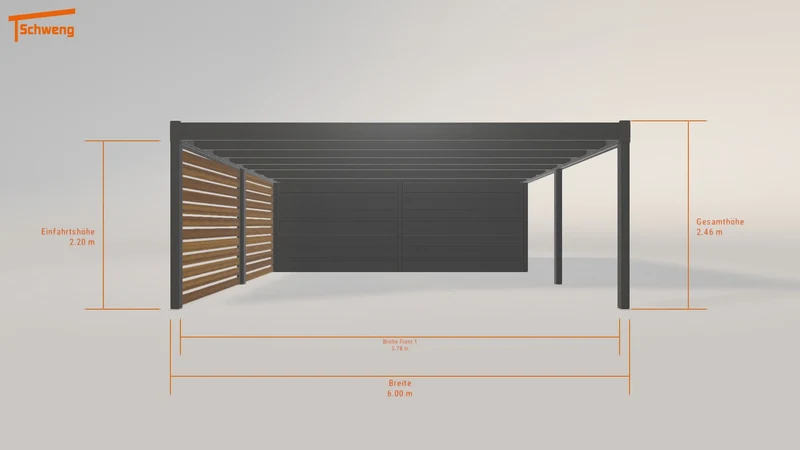 #DE Schweng Flachdachcarport C600 (ID dv8mv7) #MTG