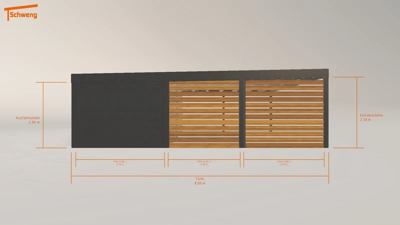 #DE Schweng Flachdachcarport C600 (ID dv8mv7) #MTG