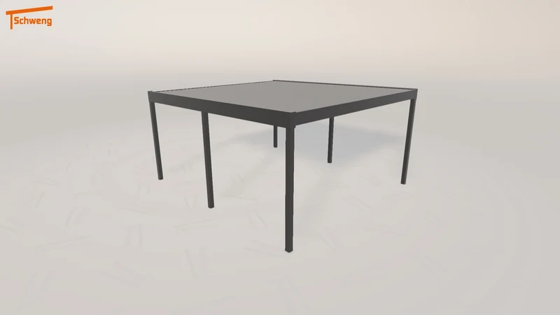 #DE Schweng Flachdachcarport C600 (ID bk7d87)