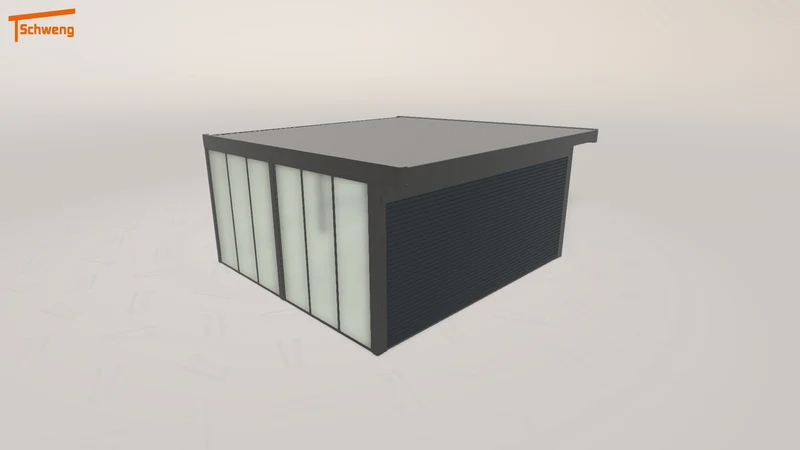 #DE Schweng Flachdachcarport C600 (ID 7792gp) #MTG