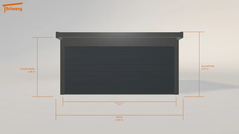 #DE Schweng Flachdachcarport C600 (ID 7792gp) #MTG