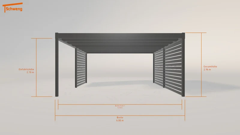 #DE Schweng Flachdachcarport C600 (ID 9w5j47) #MTG