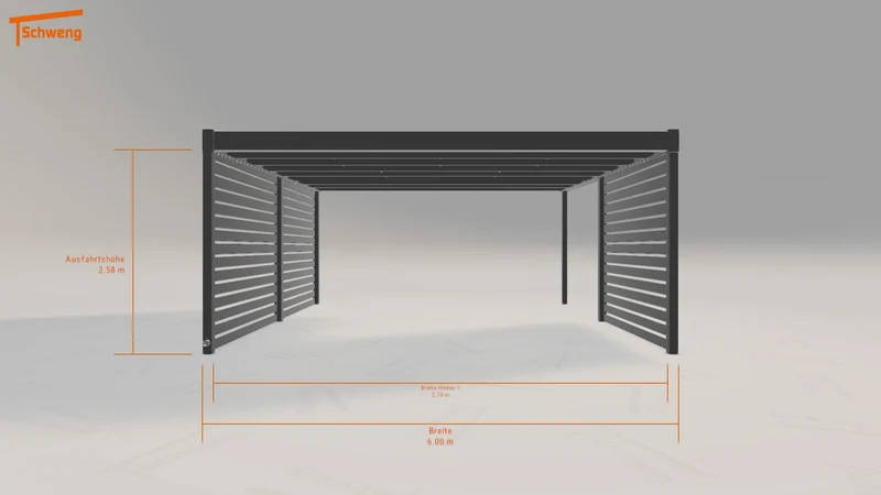 #DE Schweng Flachdachcarport C600 (ID 9w5j47) #MTG