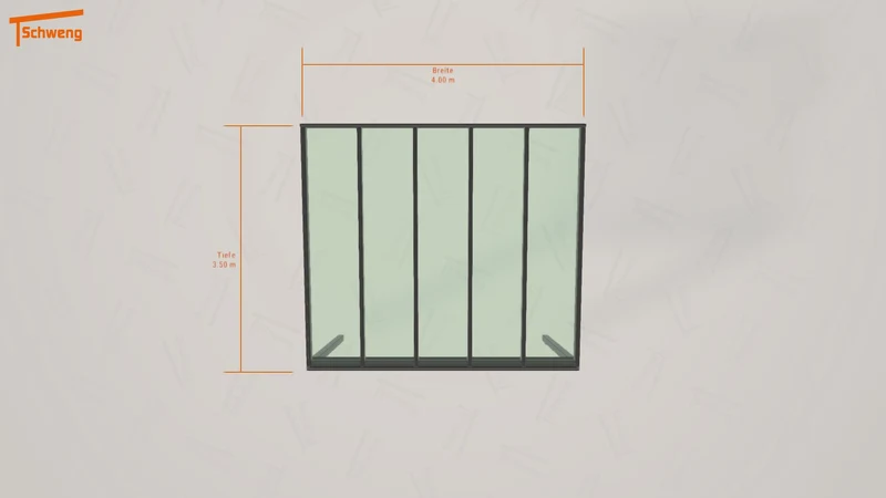 #DE Schweng Terrassenüberdachung S350 (ID pbd443)