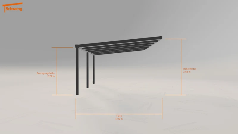 #DE Schweng Terrassenüberdachung S400 (ID w3p4dj)