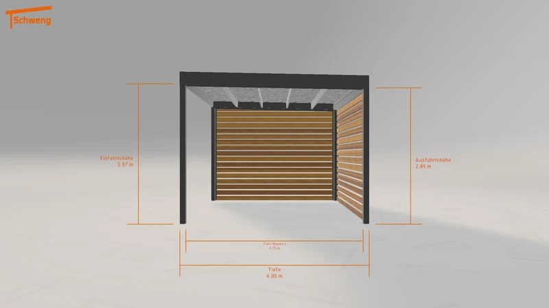 #DE Schweng Flachdachcarport C600 (ID pbdm3z) #MTG