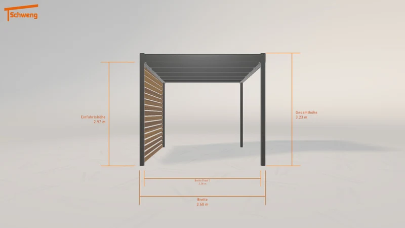 #DE Schweng Flachdachcarport C600 (ID bk7b85) #MTG