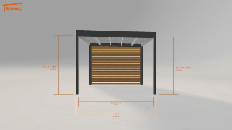 #DE Schweng Flachdachcarport C600 (ID bk7b85) #MTG