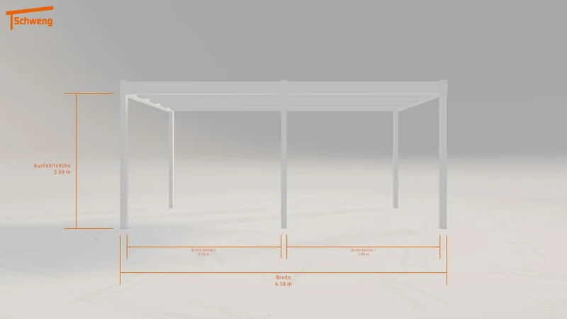 #DE Schweng Flachdachcarport C600 (ID w3pvkr)