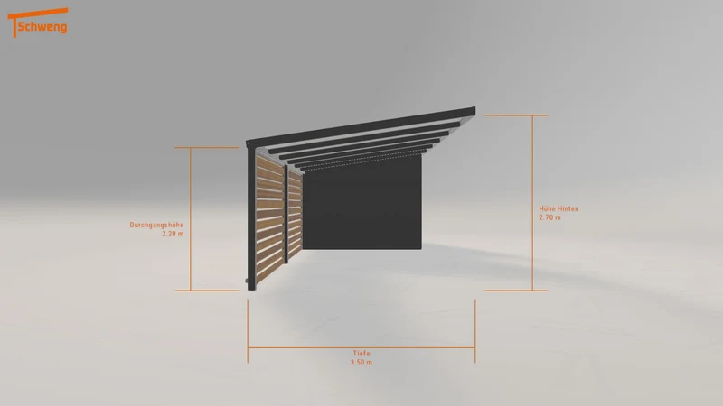 #DE Schweng Pultdachcarport S350 (ID 33k2z9)