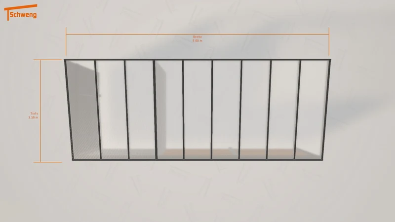 #DE Schweng Pultdachcarport S350 (ID 33k2z9)