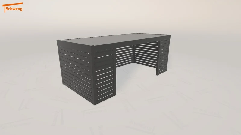 #DE Schweng Flachdachcarport C600 (ID 779xr2)