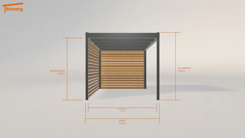 #DE Schweng Flachdachcarport C600 (ID 2qkvdr) #MTG
