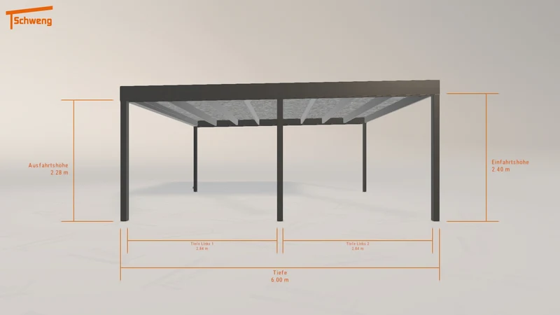 #DE Schweng Flachdachcarport C600 (ID qdnqp4) #MTG