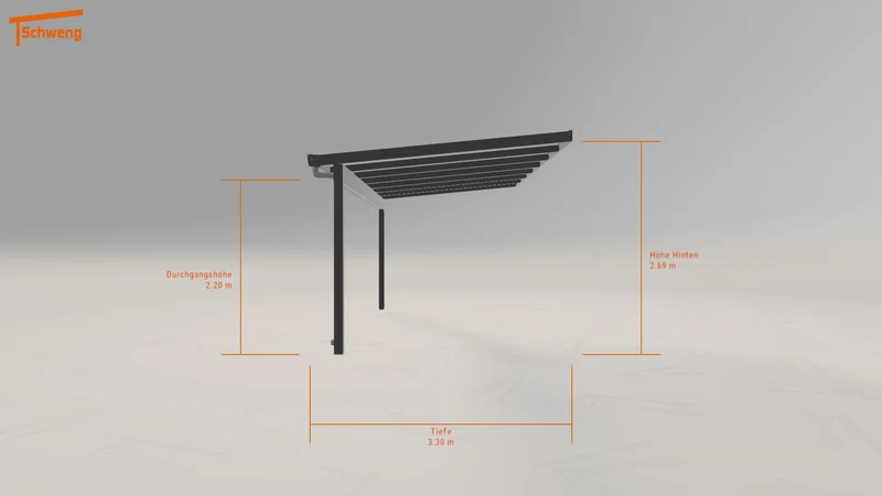 #DE Schweng Terrassenüberdachung S400 (ID k2gwkj)