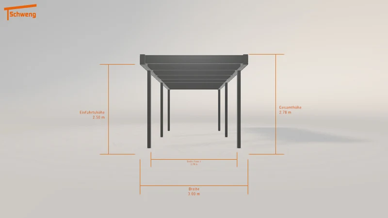 #DE Schweng Flachdachcarport C600 (ID bk7zk3) #MTG