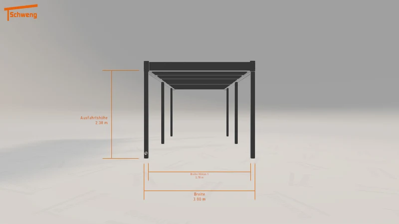 #DE Schweng Flachdachcarport C600 (ID bk7zk3) #MTG