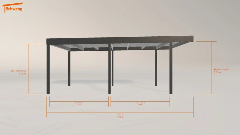 #DE Schweng Flachdachcarport C600 (ID bk7zk3) #MTG