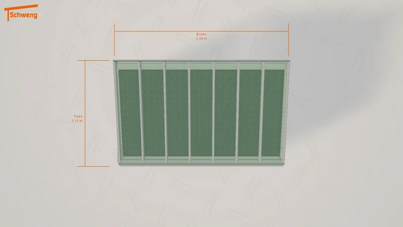 #DE Schweng Terrassenüberdachung S350 (ID qdnbxg)