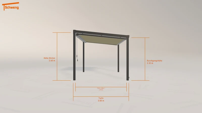 #DE Schweng Terrassenüberdachung S400 (ID w3p48w)