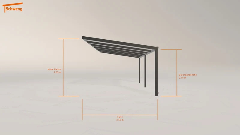 #DE Schweng Terrassenüberdachung S400 (ID 85yvy7)