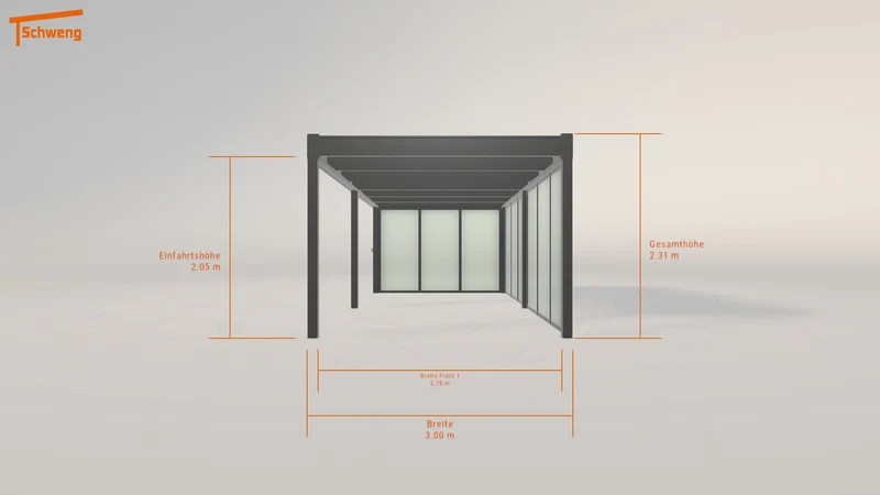 #DE Schweng Flachdachcarport C600 (ID k2g8q5) #MTG