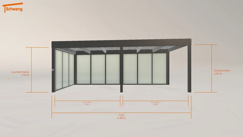 #DE Schweng Flachdachcarport C600 (ID k2g8q5) #MTG