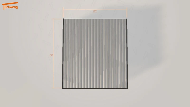 #DE Schweng Flachdachcarport C600+ (ID 2qk4xw)
