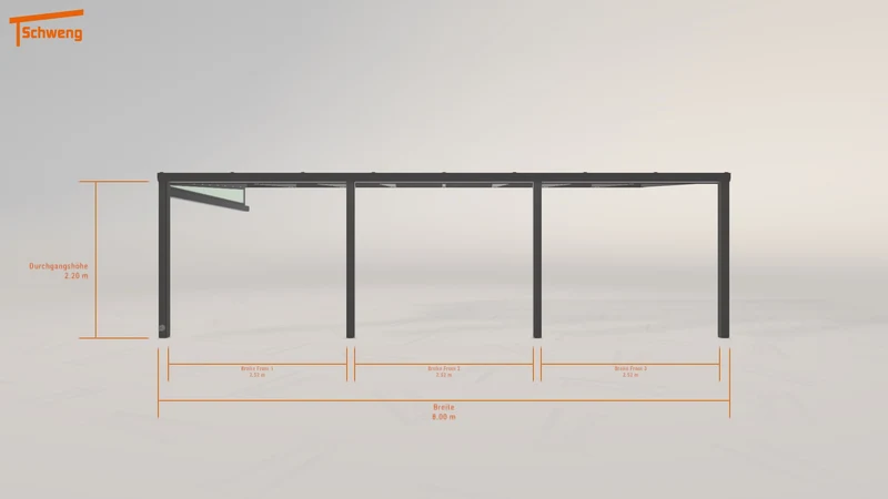 #DE Schweng Terrassenüberdachung S350 (ID 85yqkm)