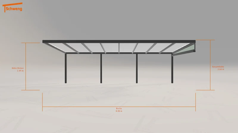 #DE Schweng Terrassenüberdachung S350 (ID 85yqkm)