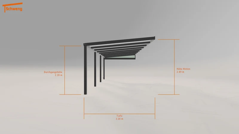 #DE Schweng Terrassenüberdachung S350 (ID 85yqkm)