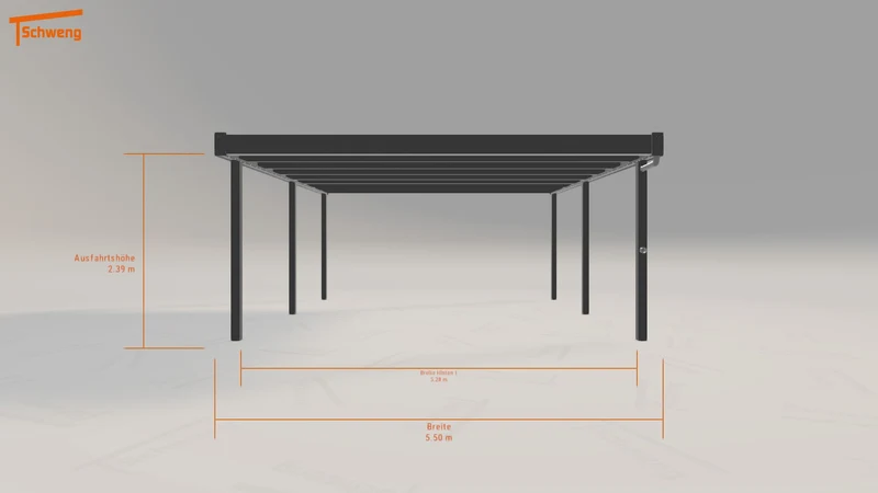 #DE Schweng Flachdachcarport C600+ (ID 33k94y) #MTG