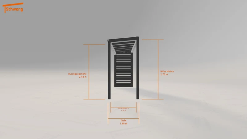 #DE Schweng Terrassenüberdachung S350 (ID n5nw25)