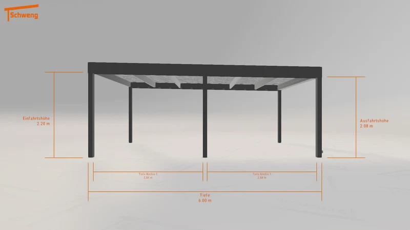 #DE Schweng Flachdachcarport C600 (ID bk7bw3) #MTG