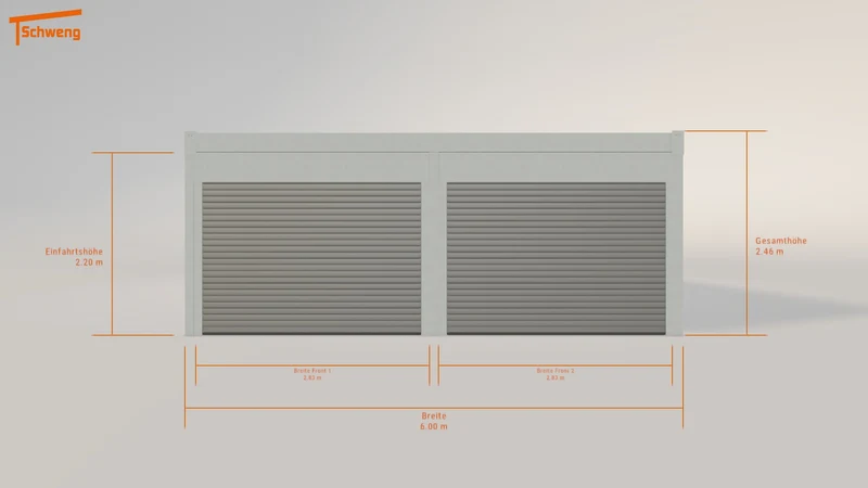 #DE Schweng Flachdachcarport C600+ (ID 779dw8) #MTG