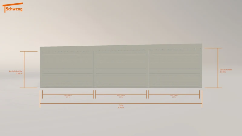 #DE Schweng Flachdachcarport C600+ (ID 779dw8) #MTG