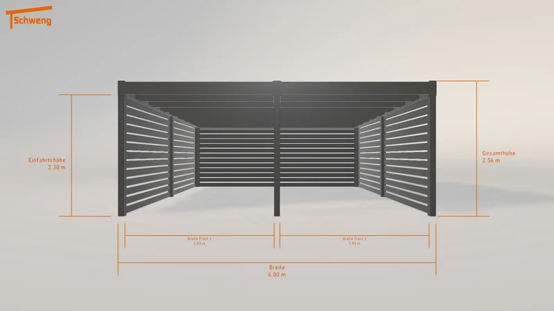 #DE Schweng Flachdachcarport C600 (ID n5nqd7) #MTG