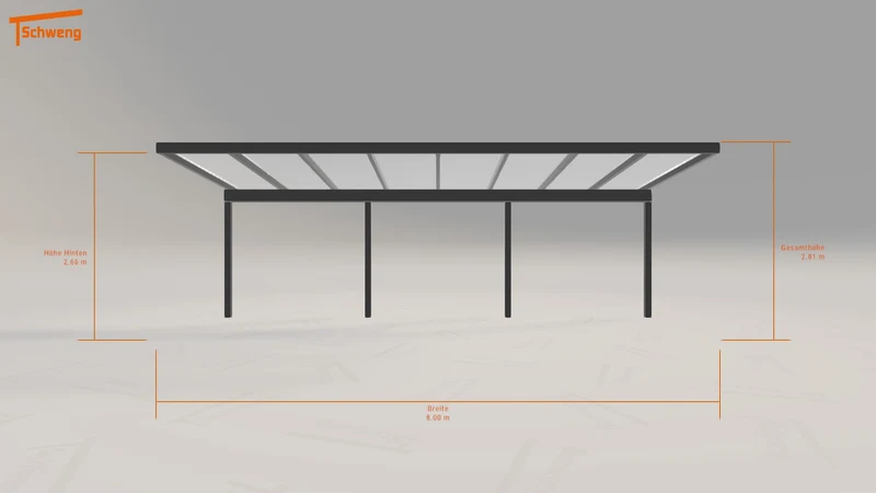#DE Schweng Pultdachcarport S350 (ID x73d9b)