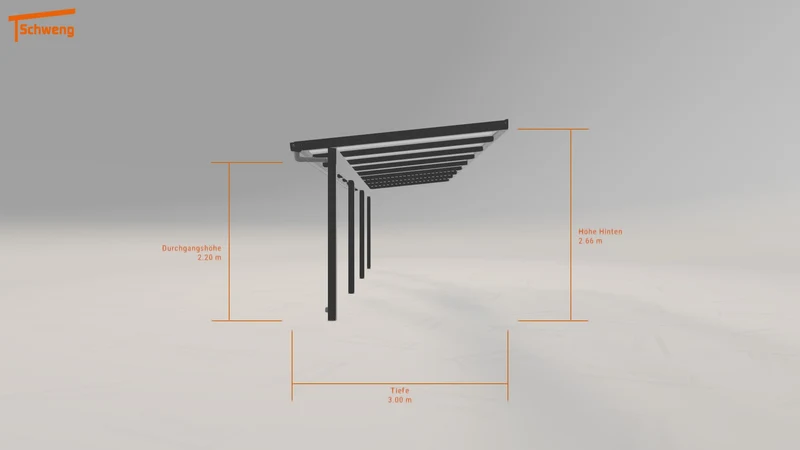 #DE Schweng Pultdachcarport S350 (ID x73d9b)