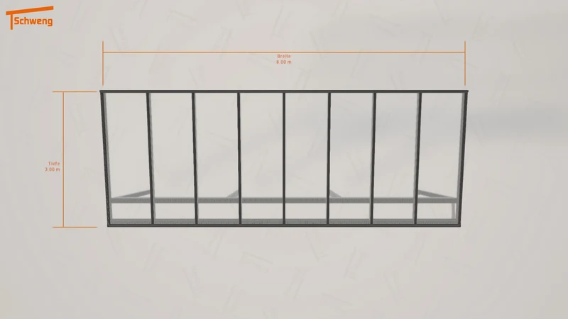 #DE Schweng Pultdachcarport S350 (ID x73d9b)