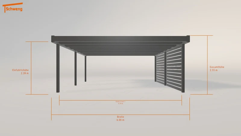 #DE Schweng Flachdachcarport C600+ (ID 9w52y8) #MTG