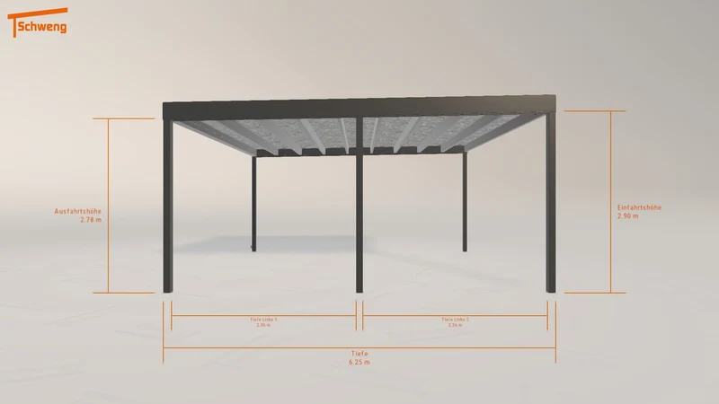 #DE Schweng Flachdachcarport C600+ (ID k2g8d5) #MTG