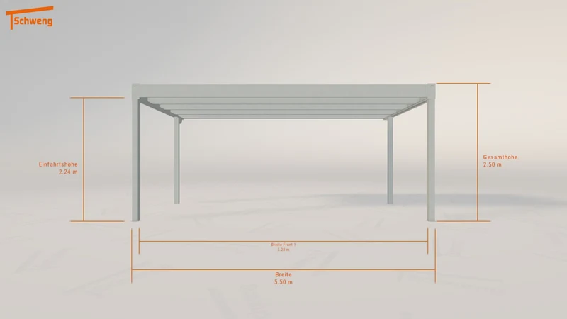 #DE Schweng Flachdachcarport C600 (ID 33kn9q) #MTG