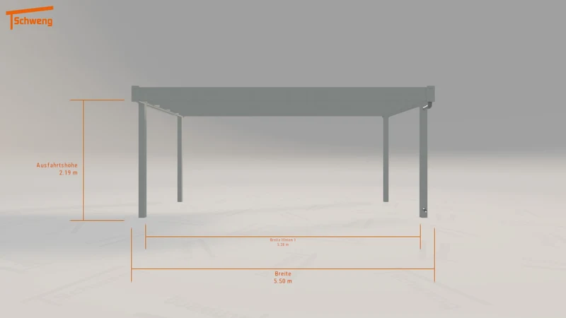 #DE Schweng Flachdachcarport C600 (ID 33kn9q) #MTG